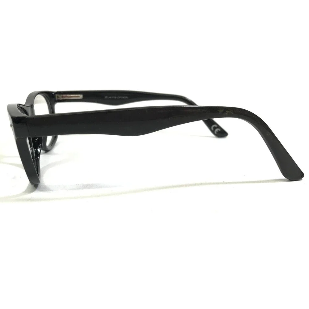 Lantis Eyeglasses Frames L6018 BLK Black Rectangular Full Rim 52-17-145